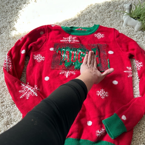 To be jolly adorable Christmas mermaid sequin unique cool Holiday party … - Picture 4 of 5